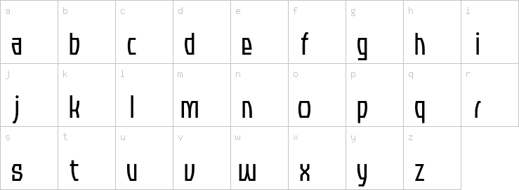 Lowercase characters