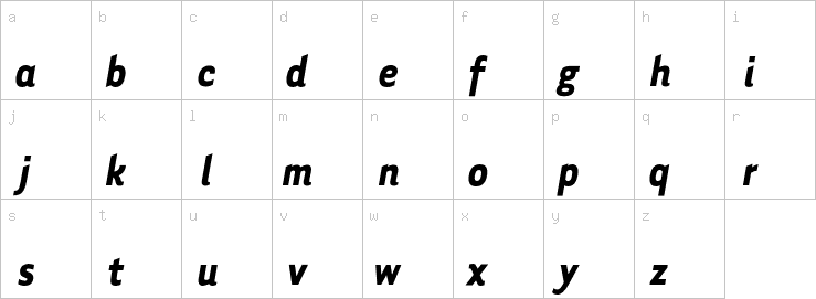 Lowercase characters