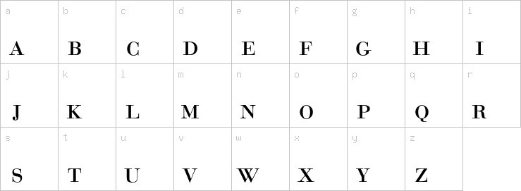 Lowercase characters