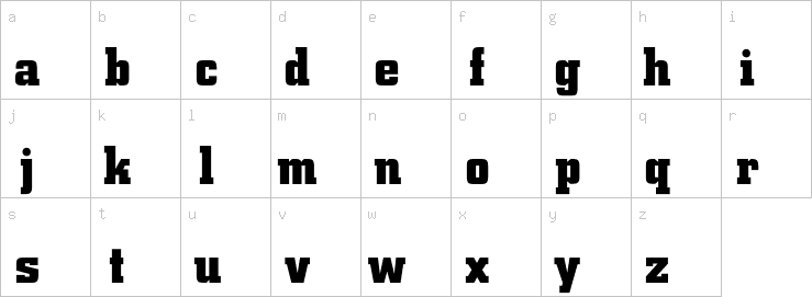 Lowercase characters