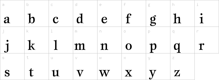 Lowercase characters