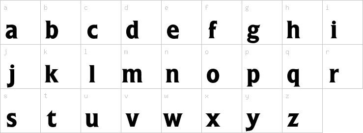 Lowercase characters