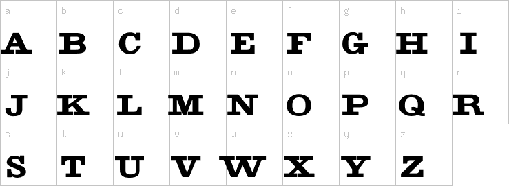 Lowercase characters