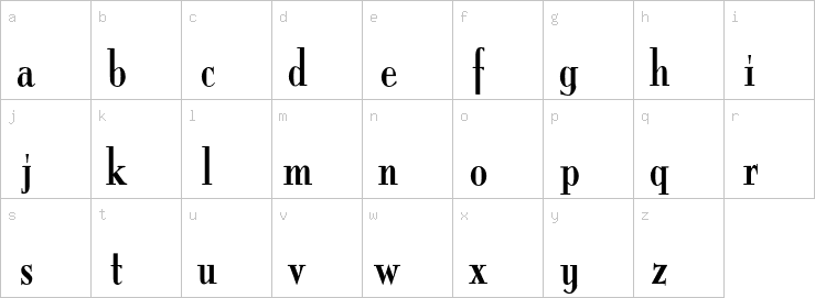 Lowercase characters