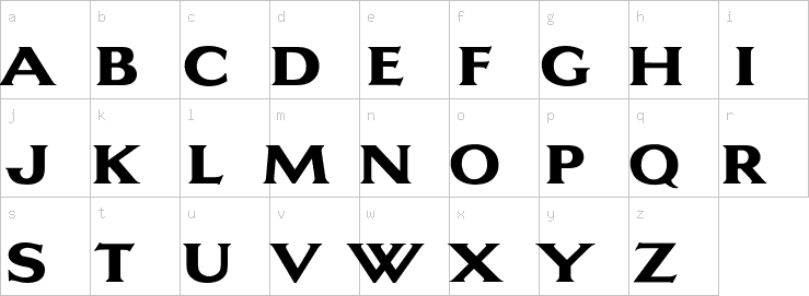 Lowercase characters
