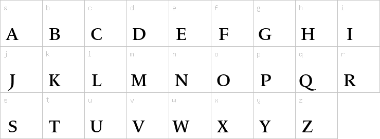 Lowercase characters