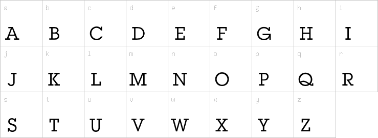 Lowercase characters