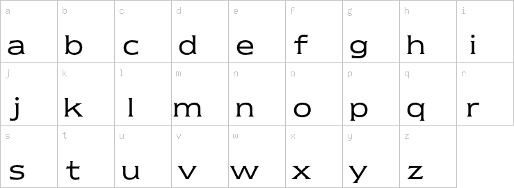 Lowercase characters