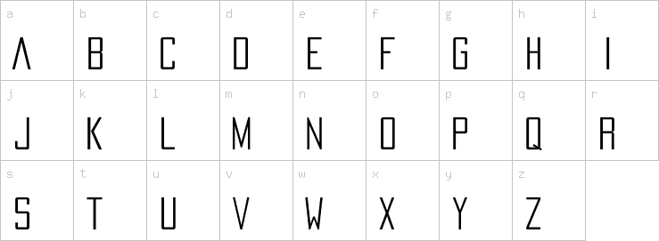 Lowercase characters