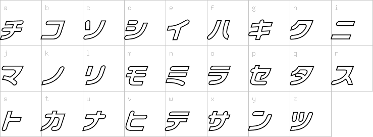 Lowercase characters
