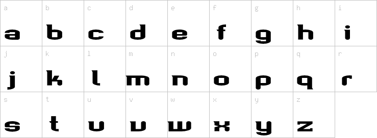 Lowercase characters