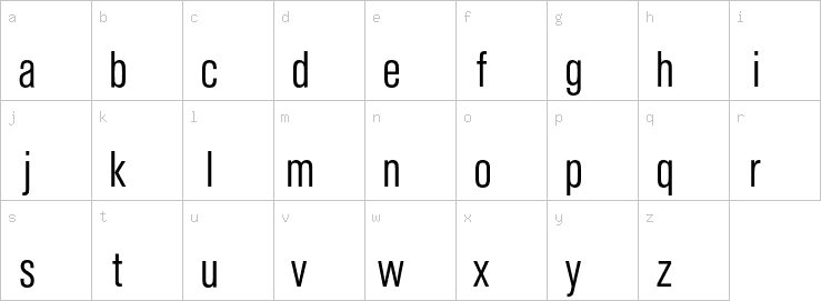 Lowercase characters