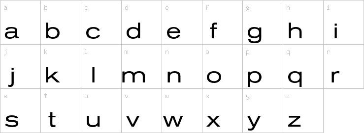 Lowercase characters