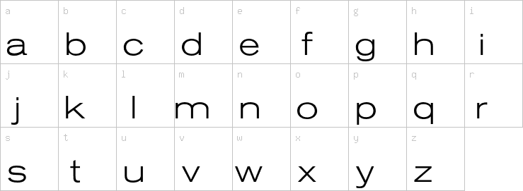 Lowercase characters