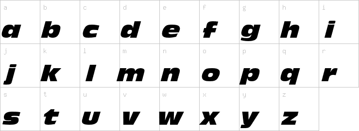 Lowercase characters