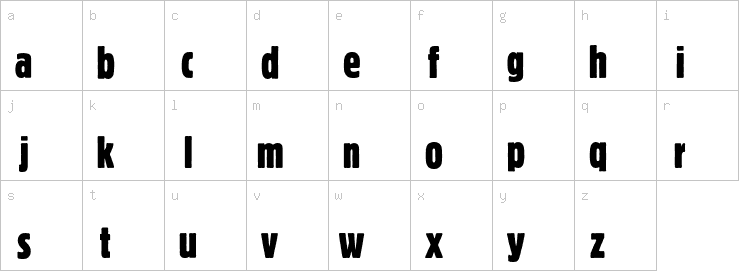 Lowercase characters