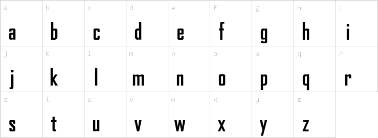 Lowercase characters