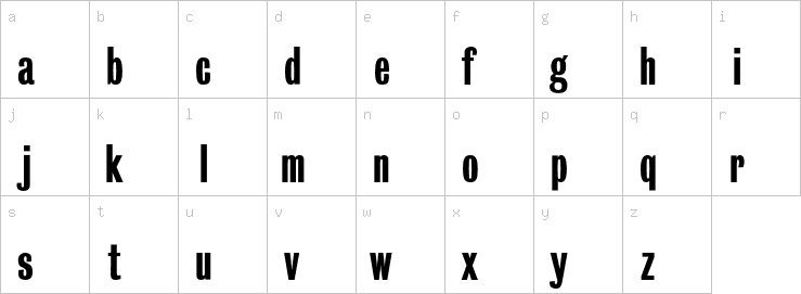 Lowercase characters