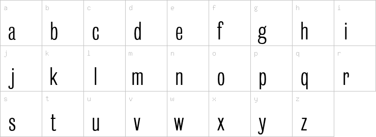 Lowercase characters