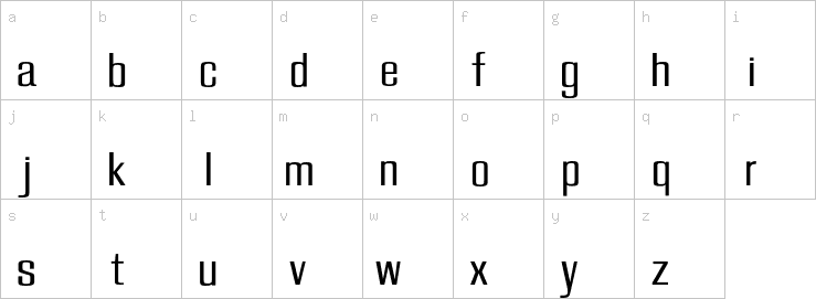 Lowercase characters