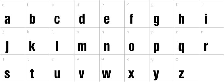 Lowercase characters