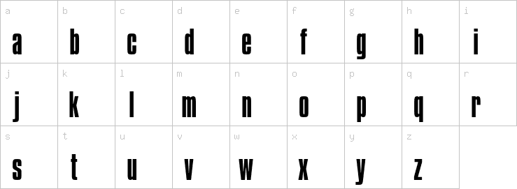 Lowercase characters