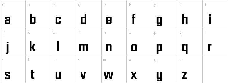 Lowercase characters