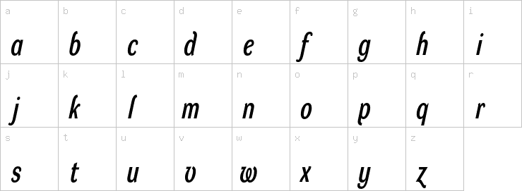 Lowercase characters