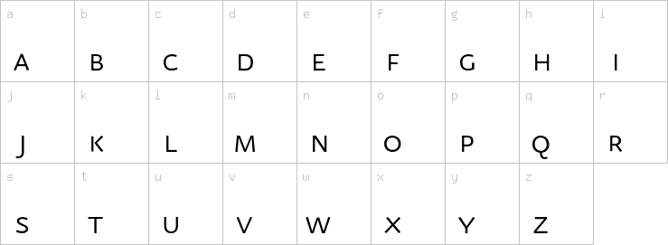 Lowercase characters