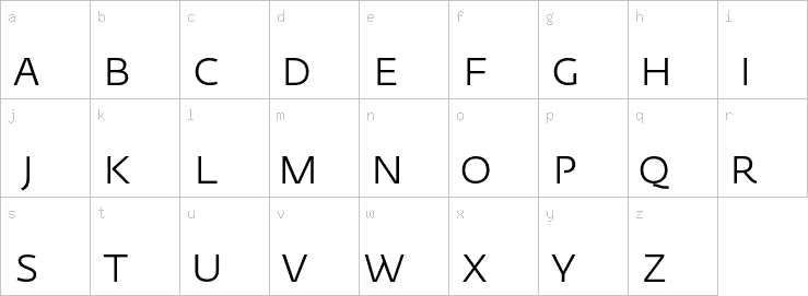 Lowercase characters