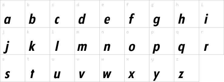 Lowercase characters