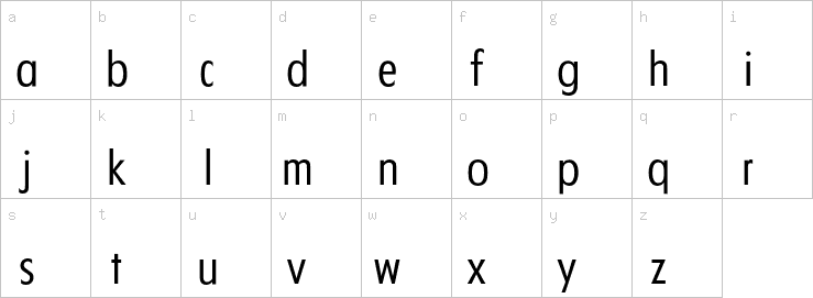 Lowercase characters