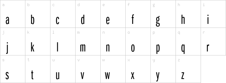 Lowercase characters