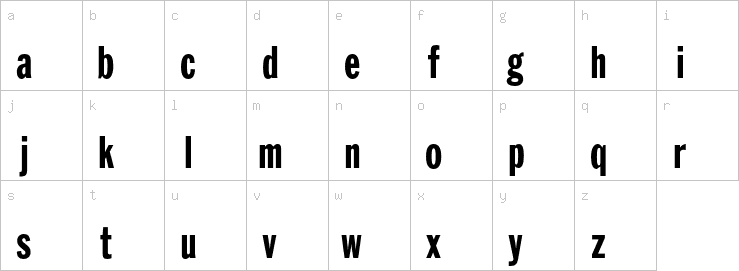 Lowercase characters