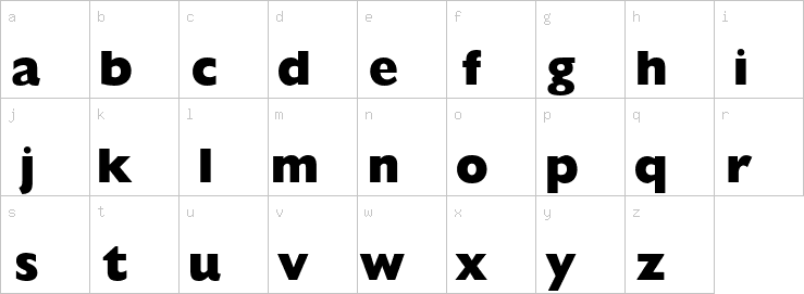 Lowercase characters