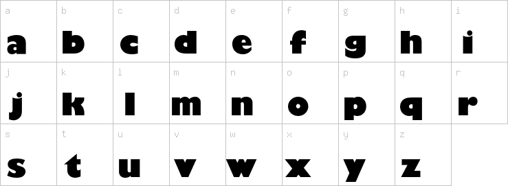Lowercase characters