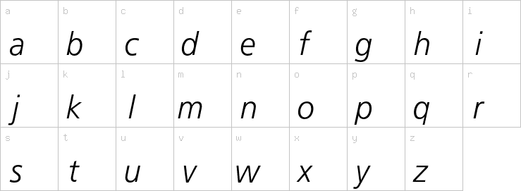 Lowercase characters