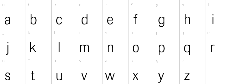 Lowercase characters