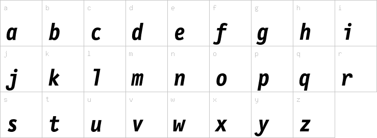 Lowercase characters