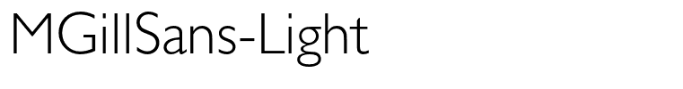 MGillSans-Light