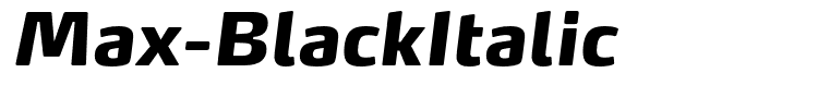 Max-BlackItalic