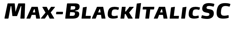 Max-BlackItalicSC