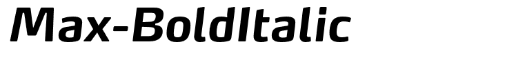 Max-BoldItalic