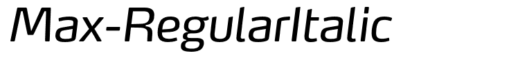 Max-RegularItalic