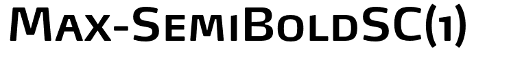 Max-SemiBoldSC(1)