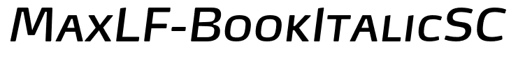 MaxLF-BookItalicSC