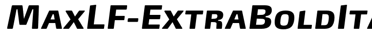 MaxLF-ExtraBoldItalicSC
