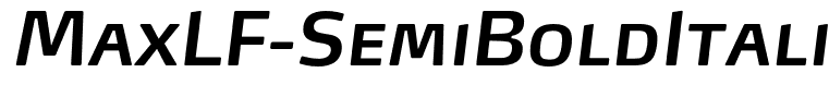 MaxLF-SemiBoldItalicSC(1)