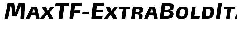 MaxTF-ExtraBoldItalicSC(1)