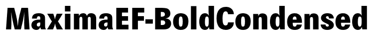 MaximaEF-BoldCondensed